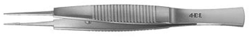  | PINZA P/HILOS TROUTMANN, CON PLATAFORMA 6 MM, PARA HILOS 8-0 HASTA 11-0, RECTA, 10 CM. | 