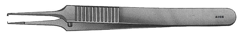  | PINZA P/SUTURAS TROUTMAN, 1 X 2 DIENTES 0,12 MM, 90º, CON PLATAFORMA, 10 CM. | 
