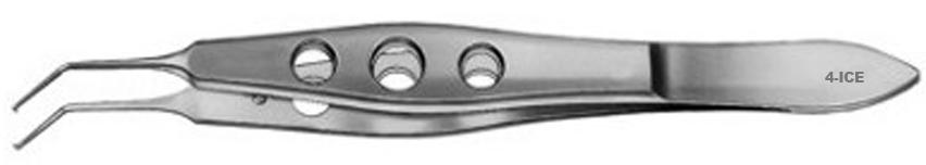  | PINZAS P/SUTURAS MCPHERSON, 1 X 2 DIENTES 0,3 MM, 90º, CON PLATAFORMA 7,5 MM, ANGULADA, 10,5 CM. | 