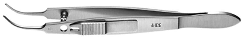 | PINZA P/FIJACIÓN CONJUNTIVA MOODY, 1 X 2 DIENTES 0,5 MM, CON BLOQUEO, DERECHA, 11 CM. | 
