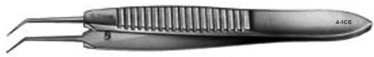 | MICRO-PINZA DE IRIS BONN, 1 X 2 DIENTES, 0,12 MM, 90º, ANGULADA 0,6 MM, 7,5 CM. | 