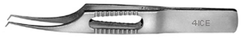  | PINZA P/TEJIDOS  HOSKIN#22 COLIBRÍ, 1X1 , 0,2 MM,  MICRO PUNTAS ESTRIADAS, ANGULADA, 8,5 CM. | 