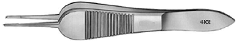  | PINZA P/SUTURA ST.MARTIN, 1 X 2 DIENTES 0,3 MM, 45º, CON PLATAFORMA, 8,5 CM. | 