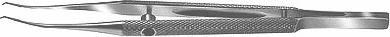  | PINZA CORNEOESCLERAL COLIBRÍ, 1 X 2 DIENTES 0,12 MM, 90º, CON PLATAFORMA, DERECHA, 10 CM. | 