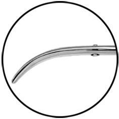  | TIJERA P/ENUCLEACIÓN, ROMA, MUY CURVA, 13,5 CM | 
