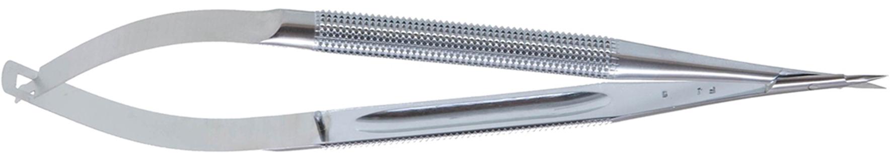  | MICRO TIJERA  MANGO CILÍNDRICO 15CMX8MM, PALAS 12MM, RECORTADA, CURVA, ROMA | 