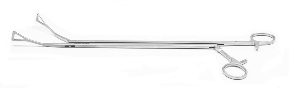  | CLAMP DUVAL CURVO CON CREMALLERA, VAINA 10MM, MORDIDA EN TRIÁLGULO 14MM, 33CM | 